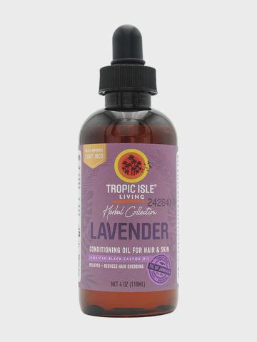 TROPIC ISLE LIVING HERBAL COLLECTION LAVENDER JAMAICA BLACK  CASTOR Oil 4oz