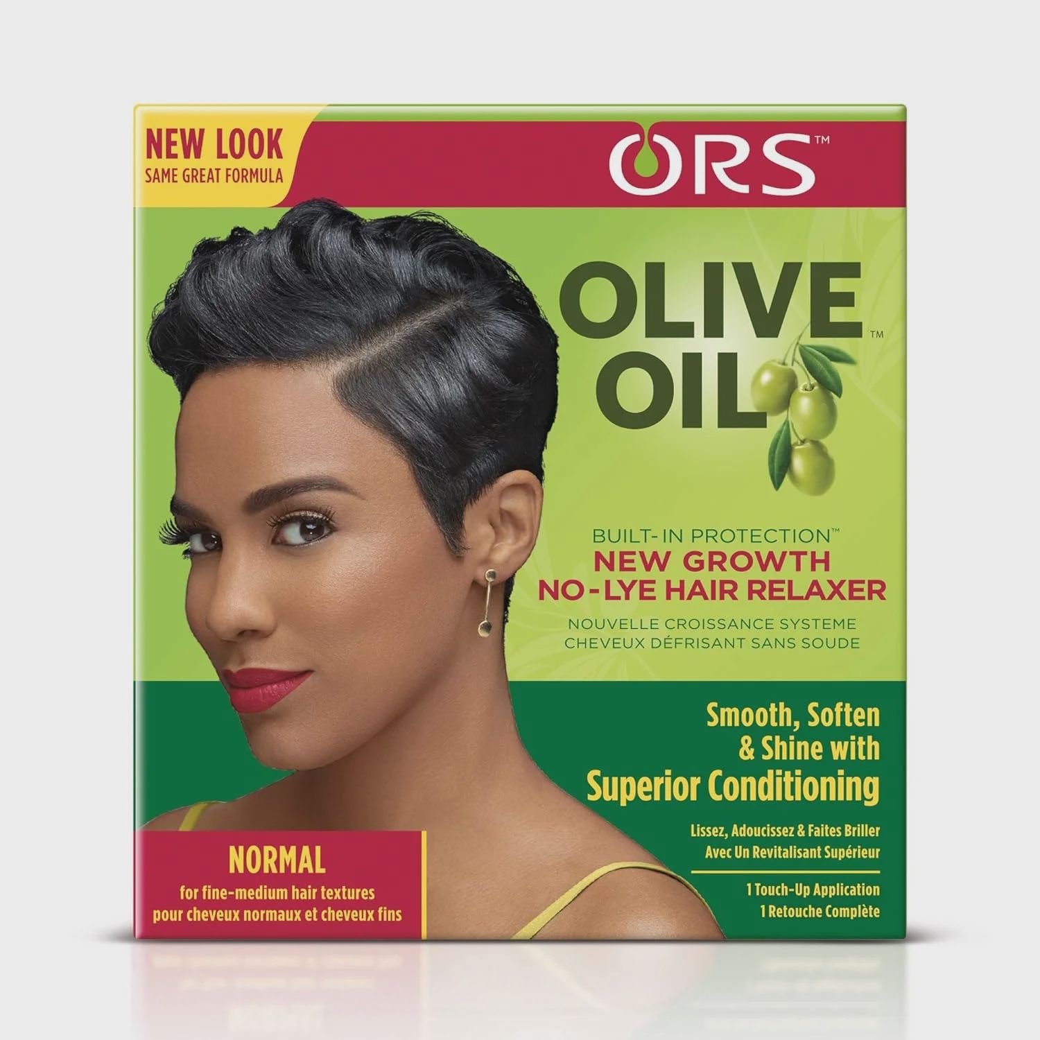 ORS OLIVE OIL NEW GROWTH NO LYE HAIR RELAXER FOR NORMAL HAIR