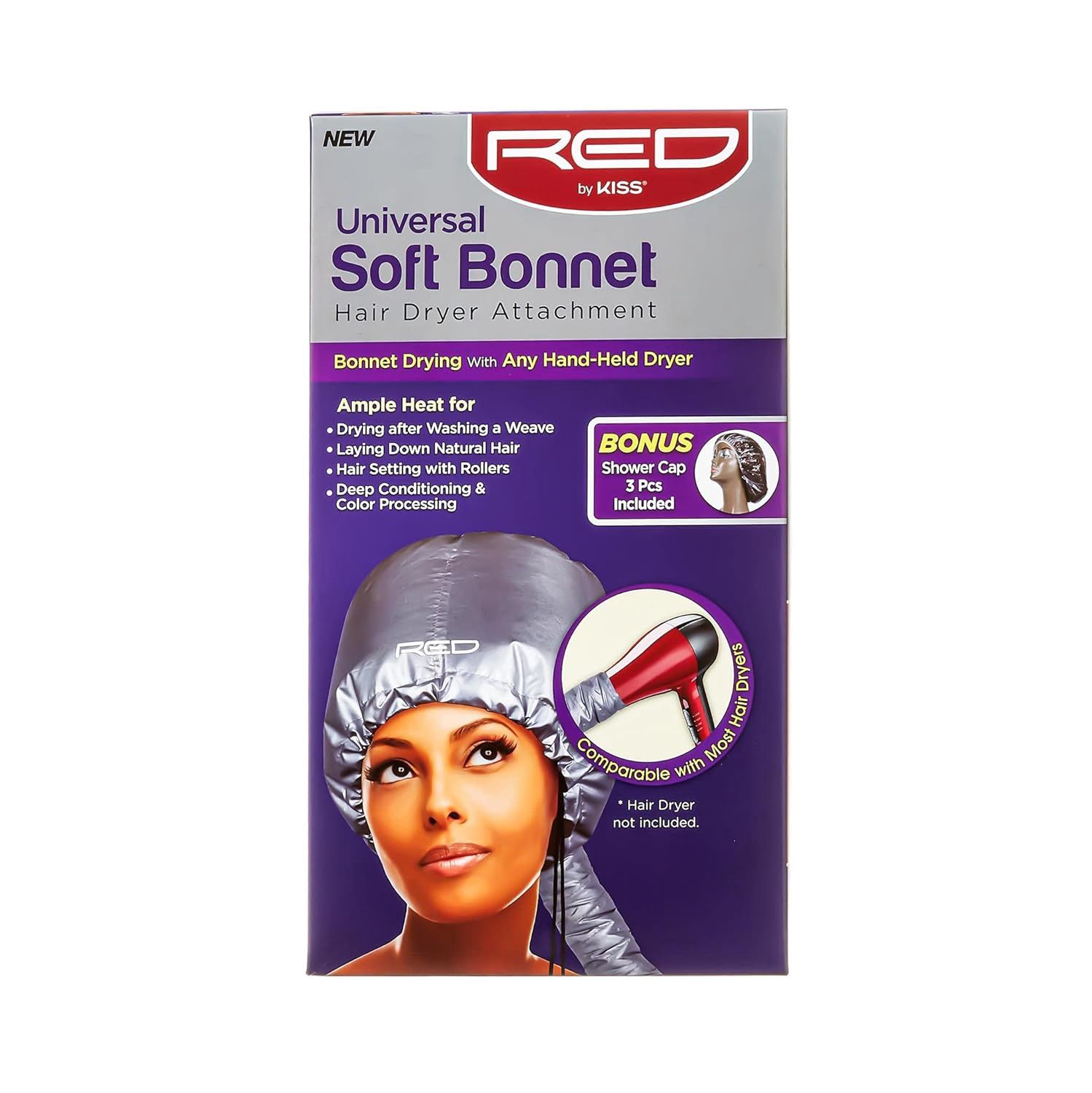 RED BY KISS UNIVERSAL SOFT BONNET HAIR DRYER ATTACHMENT