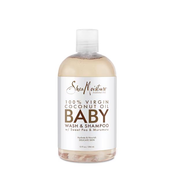 SHEA MOISTURE 100% VIRGIN COCONUT OIL BABY WASH &amp; SHAMPOO / 13FLOZ / 384 ML