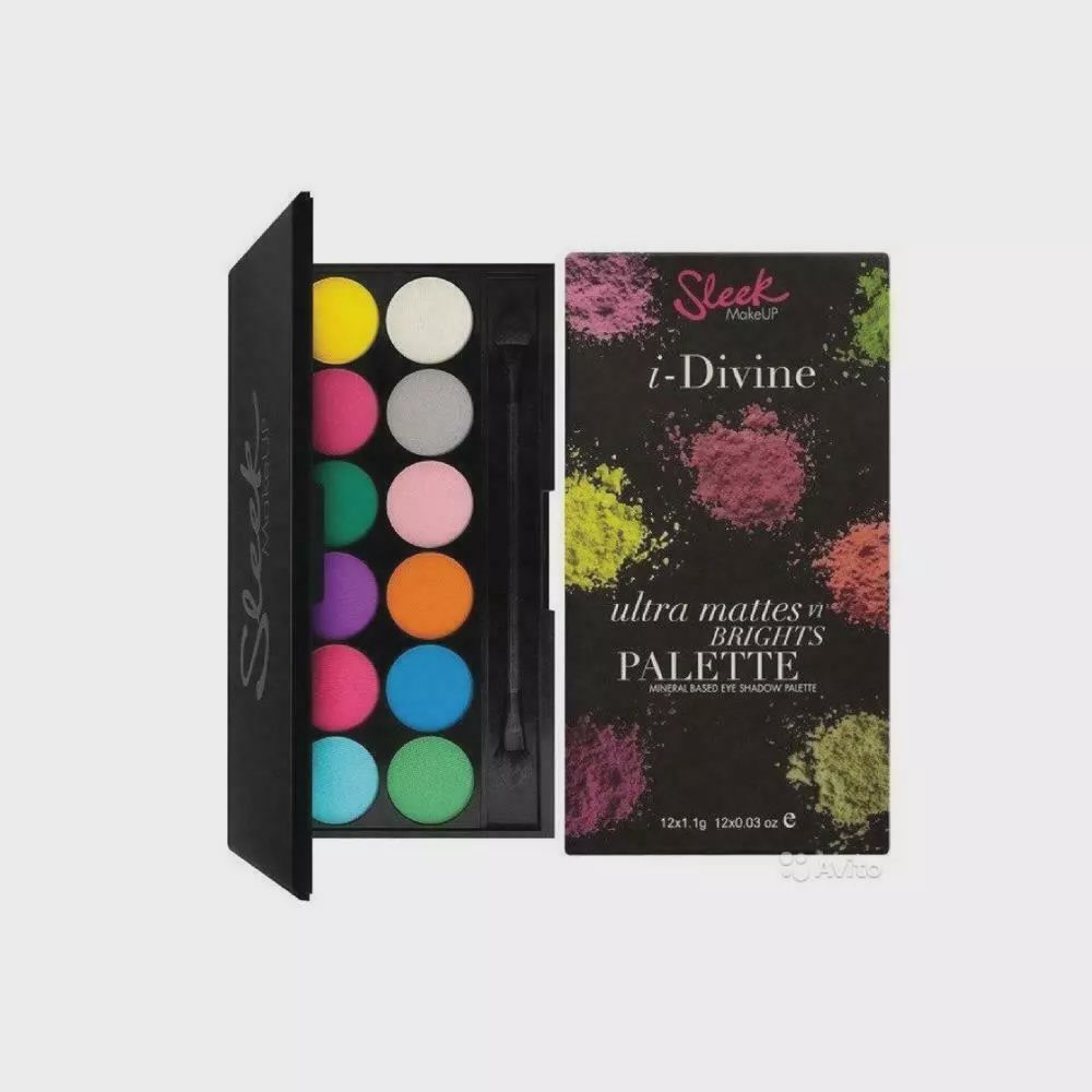 Sleek Makeup Mineral Based Eyeshadow Pallet- Ultra Mattes V1 Brights 730