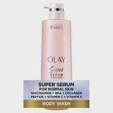 Olay Super Serum Body Wash for Normal Skin, 18.5 fl oz, Serum Complex for Luminous Skin
