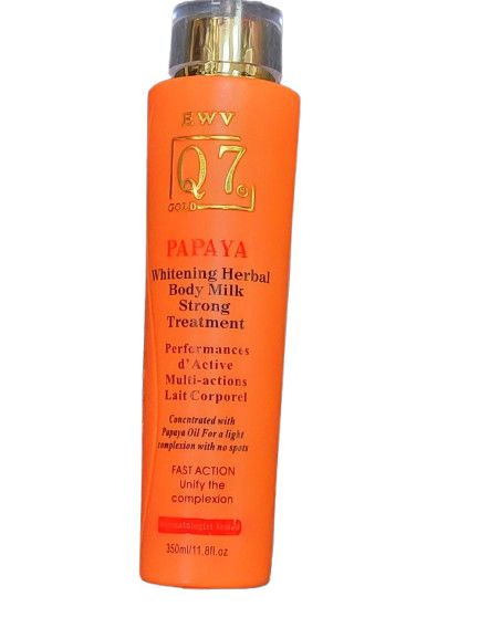 Q7 PAPAYA WHITENING HERBAL BODY MILK TRONG TREATMENT 350ML