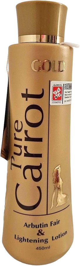 GOLD PURE CARROT ARBTIN FAIR &amp; LIGHTENING LOTION 450 ML