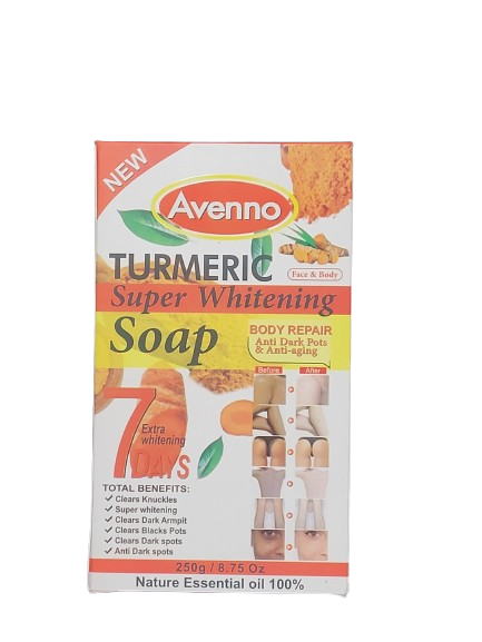AVENNO TURMERIC SUPER WHITENING SOAP 250g