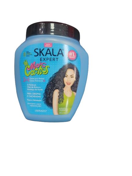 SKALA EXPERT CACHOS 2EM1 CREME PARA PENTEAR + CREME HIDRATANTE 1000G
