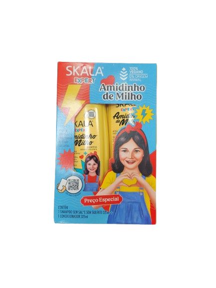 SKALA EXPERT AMIDINHO DE MILHO 1 SHAMPOO 325 ML + 1 CONDICIONADOR 325 ML