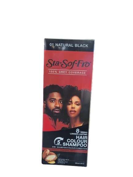 STA-SOF-FRO  8 WEEKS LONGER-LASTING HAIR COLOR SHAMPOO 3IN1 400ML