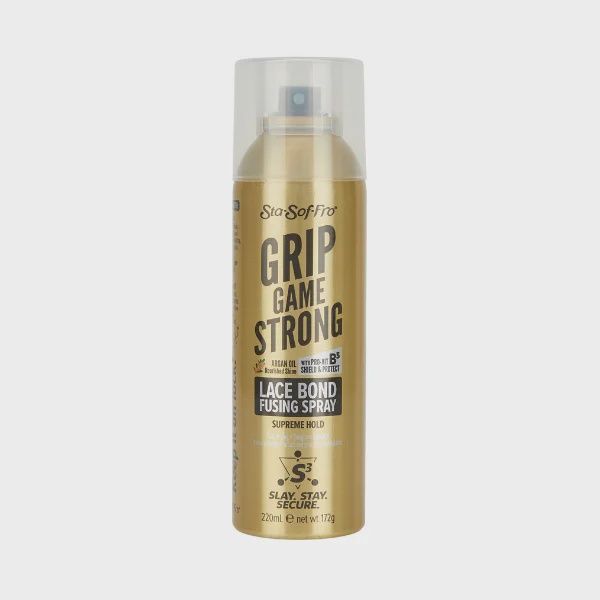 STA-SOF-FRO GRIP GAME STRONG LACE BOND FUSING SPRAY SUPREME HOLD 220ML