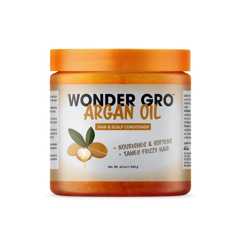 WONDER GRO Argan Oil Hair Grease Styling Conditioner, 12 fl oz