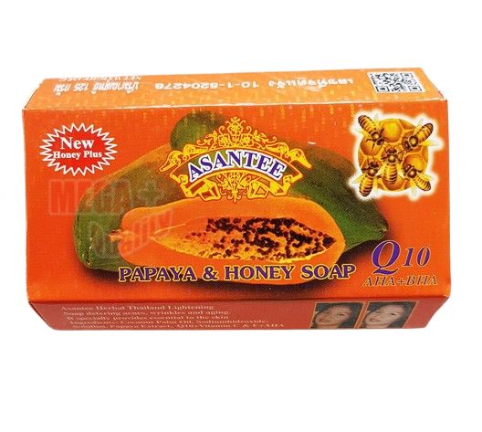 ASANTEE PAPAYA &amp; HONEY SOAP 125G