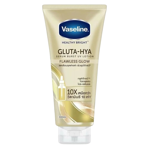 VASELINE GLUTA-HYA SERUM BURST UV LOTION FLAWLESS BRIGHT 330ML