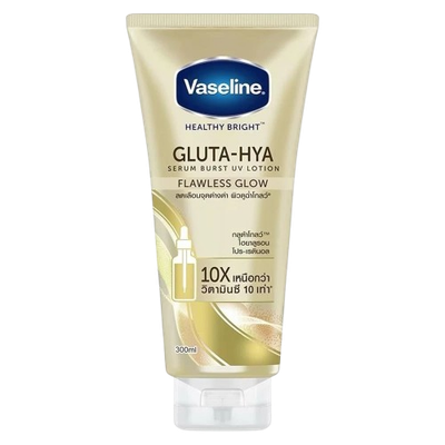 VASELINE GLUTA-HYA SERUM BURST UV LOTION FLAWLESS BRIGHT 330ML