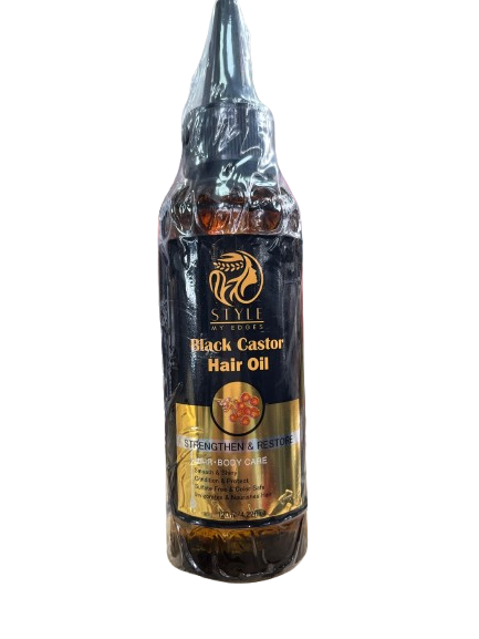 STYLE MY EDGES BLACK CASTOR HAIR OIL 120ML