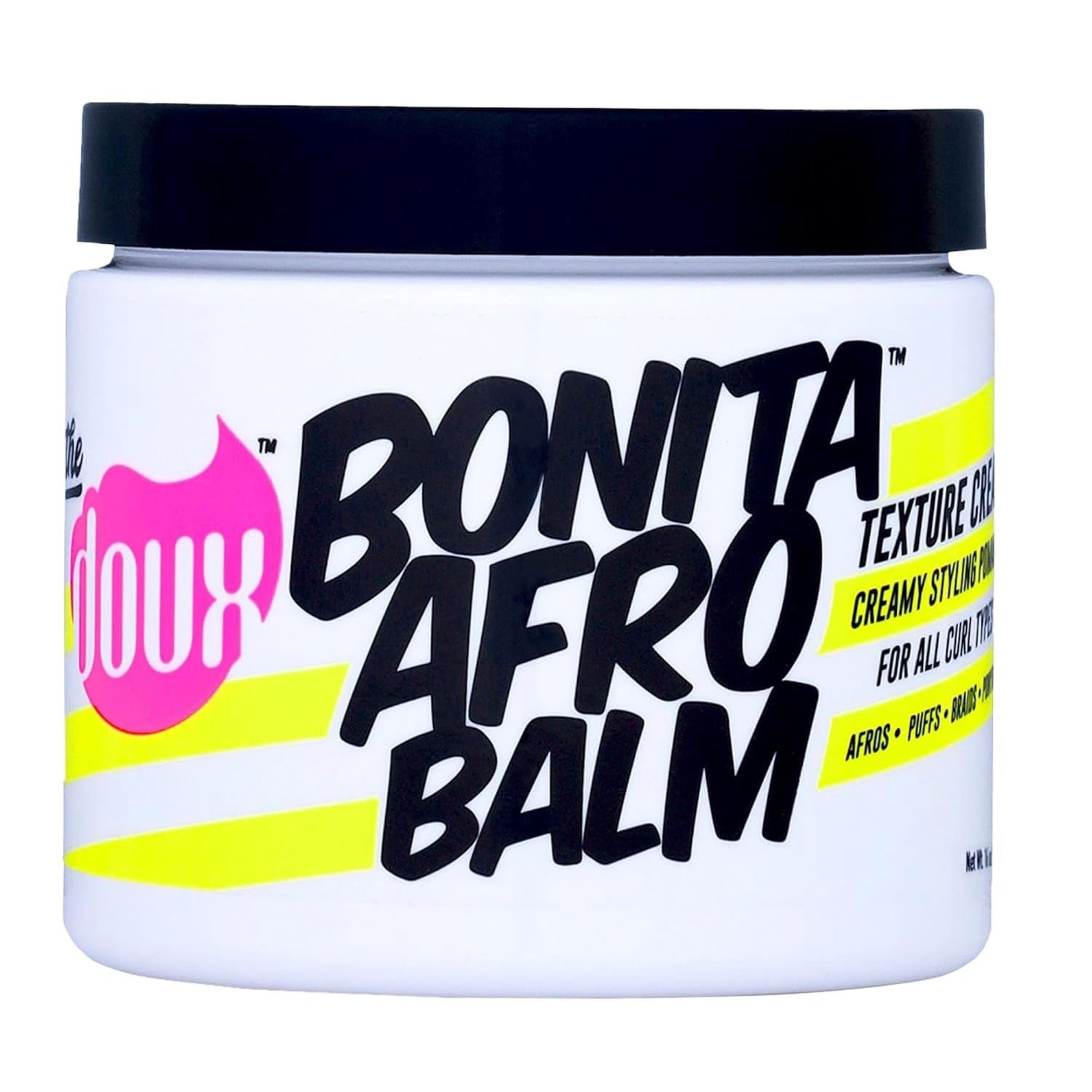 The Doux Curl Defining Cream &amp; Pomade for Curly Hair – BONITA AFRO BALM Hair Moisturizer for Twist-Outs, Braid Styles &amp; Flyaway Control – Curl Cream for Curly Hair &amp; Coils