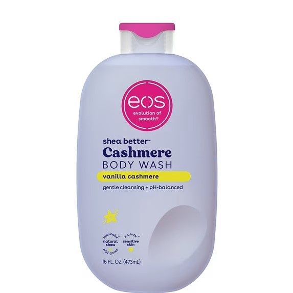 eos Shea Better Vanilla Cashmere Body Wash - Vanilla Cashmere, Creamy Gel Formula, Hyrdration for Dry Skin, 16 fl oz