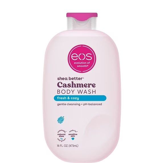eos Shea Better Cashmere Body Wash - Fresh &amp; Cozy, Creamy Gel Formula, 16 oz.