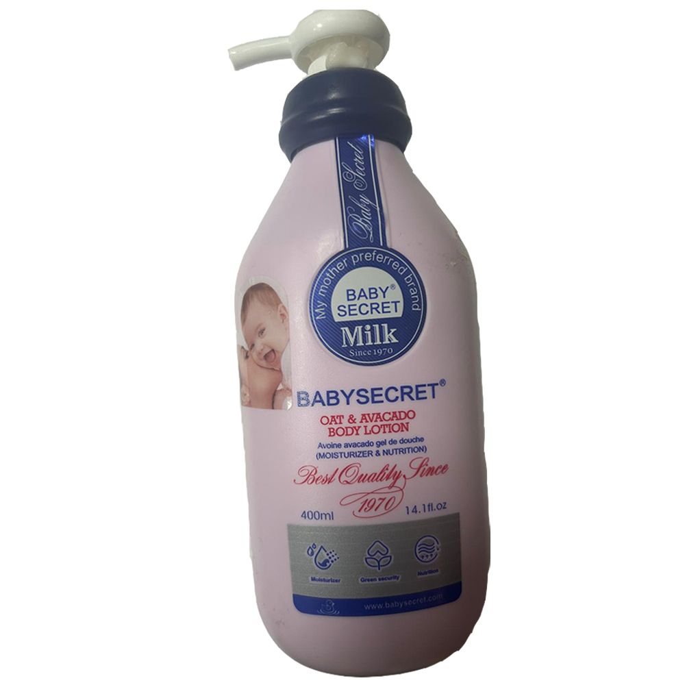 BABY SECRET OAT &amp; AVACADO BODY LOTION 400ML