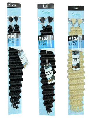 KALI MEGA PERUVIAN  REMI 100% HUMAN HAIR BLENDED DEEP WAVE BULK