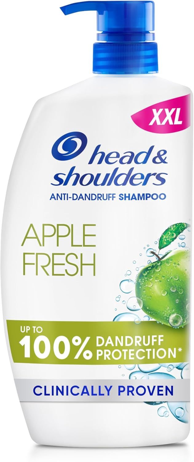 Head &amp; Shoulders Apple Fresh Anti Dandruff Shampoo, 1000ml, Up to 100% Flake Free, Clinically Proven, For Any Hair and Scalp Type, For Daily use, Clean Feeling