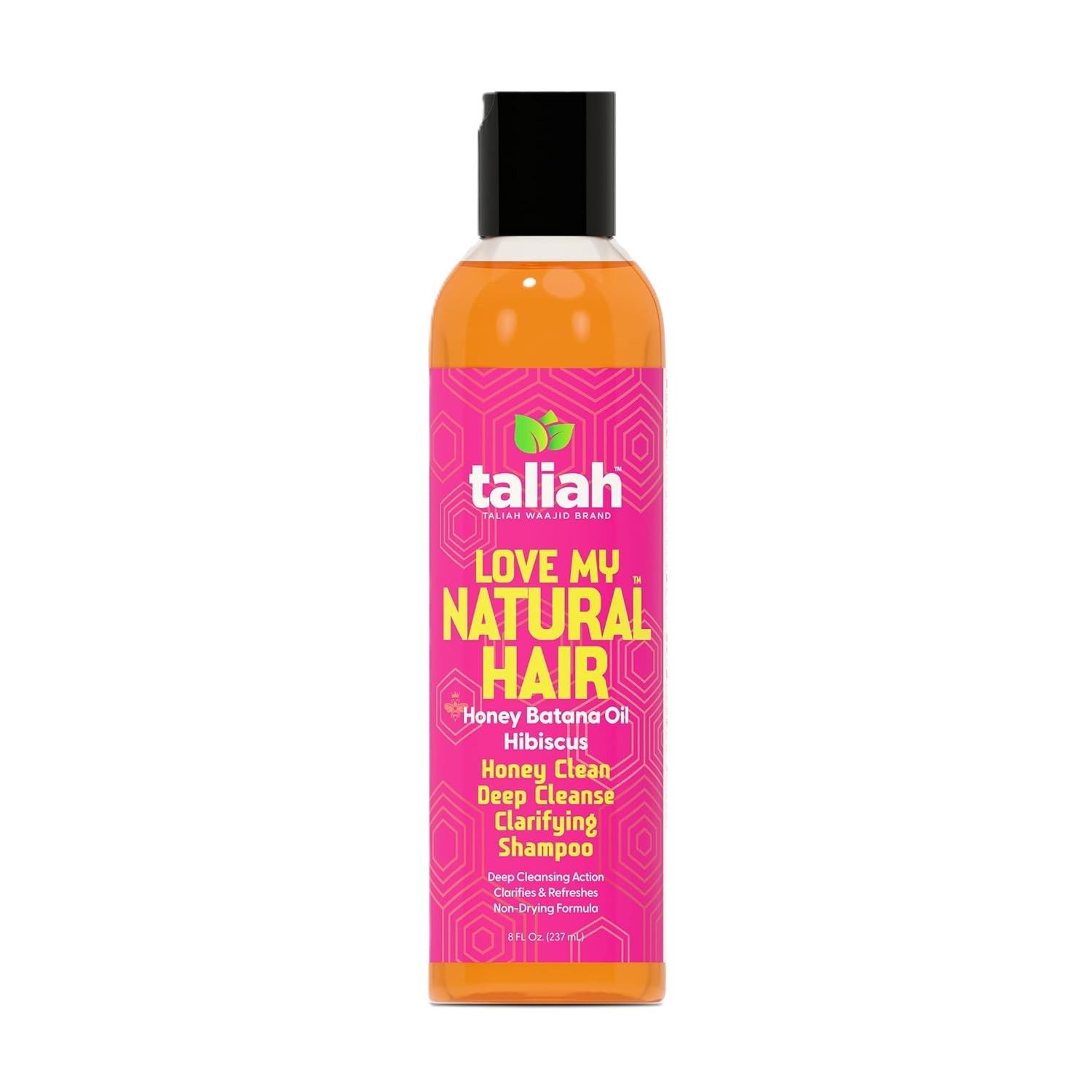 Taliah Waajid Love My Natural Hair Honey Clean Deep Cleanse Clarifying Shampoo 8oz – Sulfate-Free Detox Shampoo with Honey – Removes Buildup &amp; Restores Scalp Balance for Natural, Curly, Coily Hair