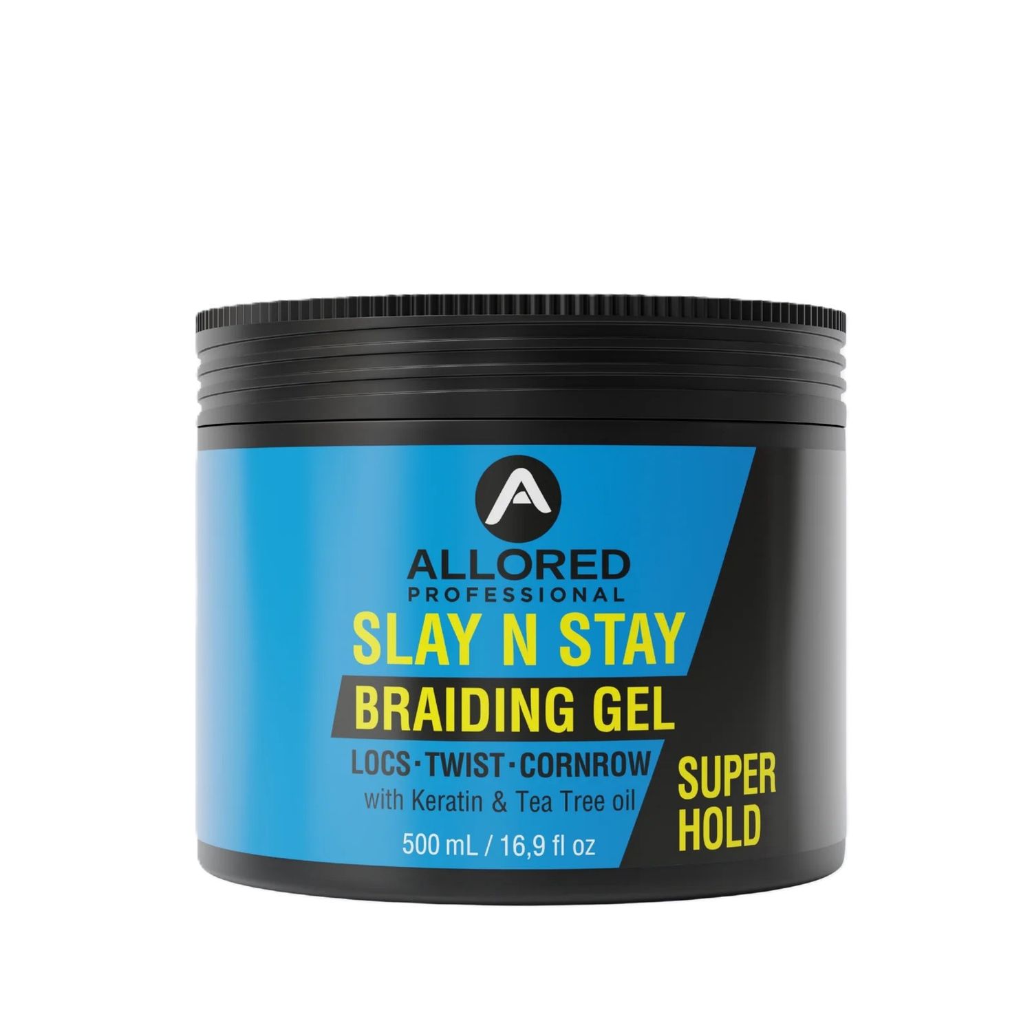 ALLORED Slay N Stay BRAIDING GEL SUPER HOLD WITH Keratin &amp; Tea Tree Oil 500ml