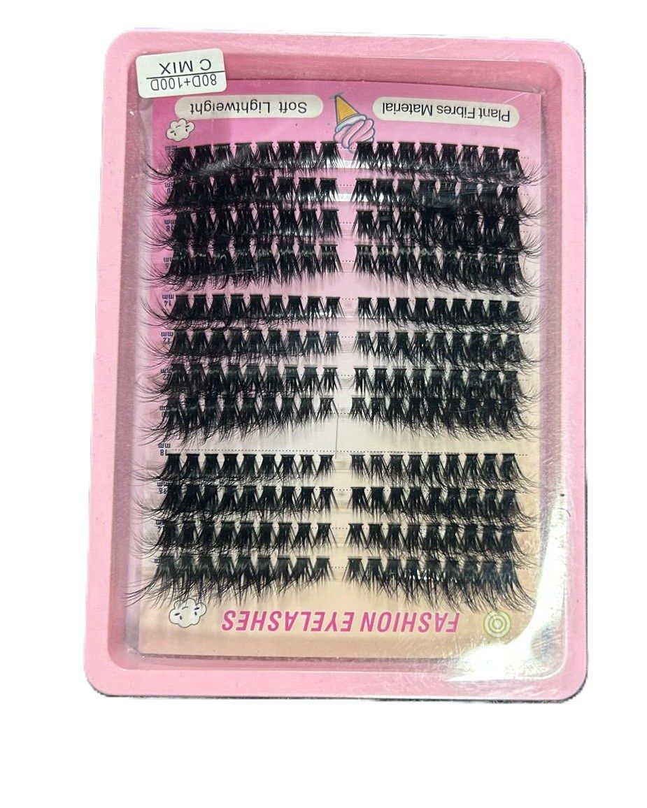 Aglory cluster fluffed eye lashes, STYLE: 1