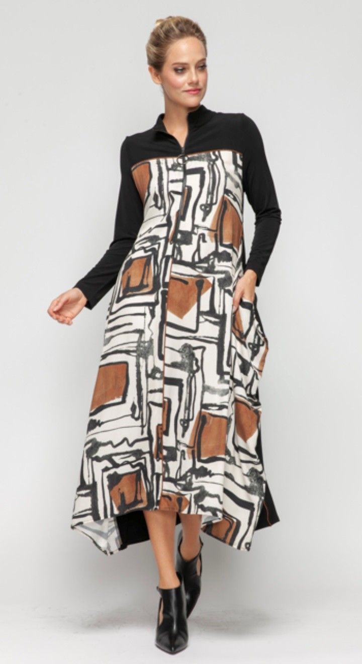 Geo Print Dress