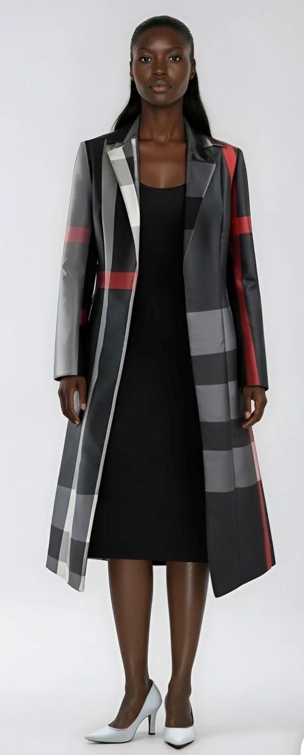 Two piece dress with duster jacket