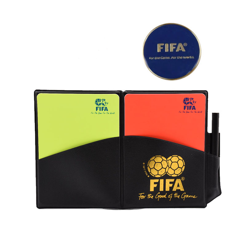 FIFA Fotbollsdomare kortet och FIFA mynt