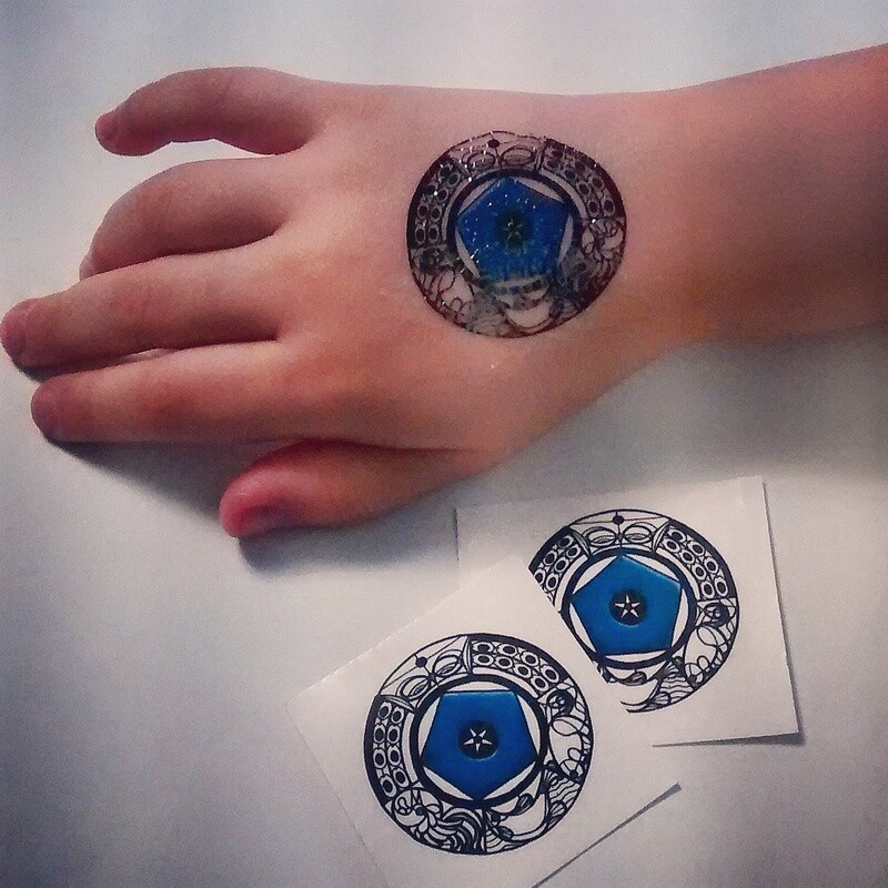 The Blue Bead Temporary Tattoo