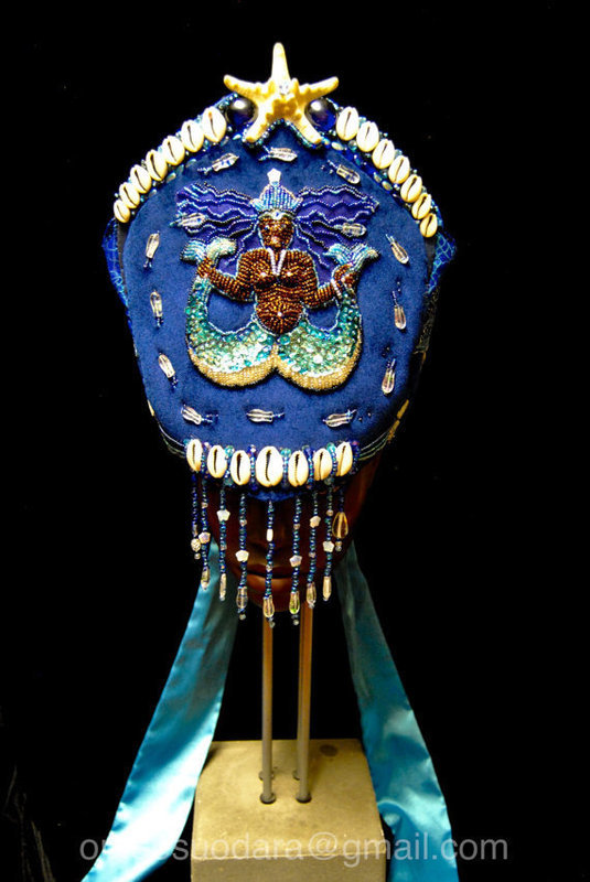 Handmade Crown for Yemaya, Yemoja, Yemanja, La Sirene, Stella Maris