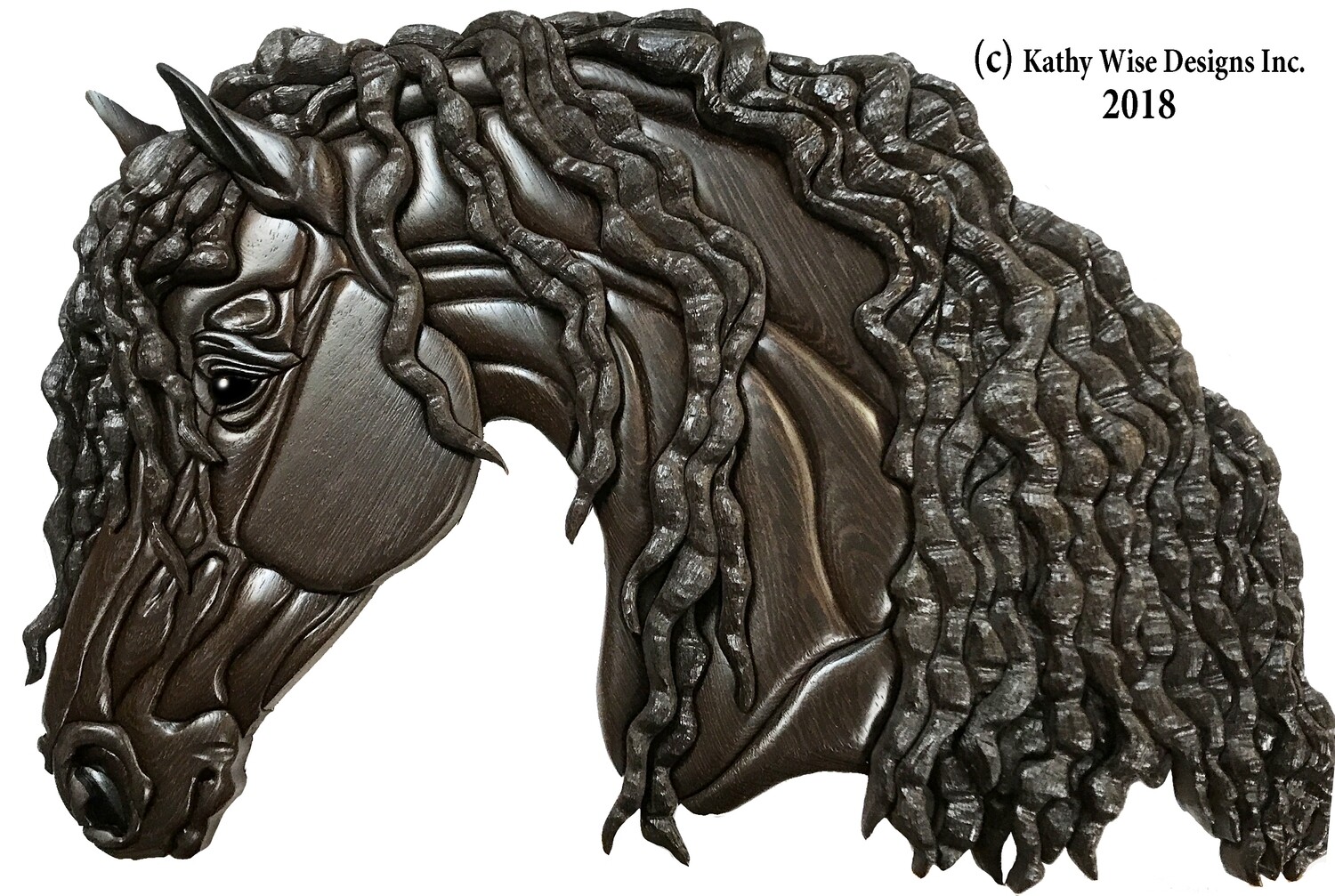 Friesian Horse Head