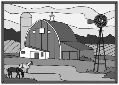 Horse Barn &amp; Windmill