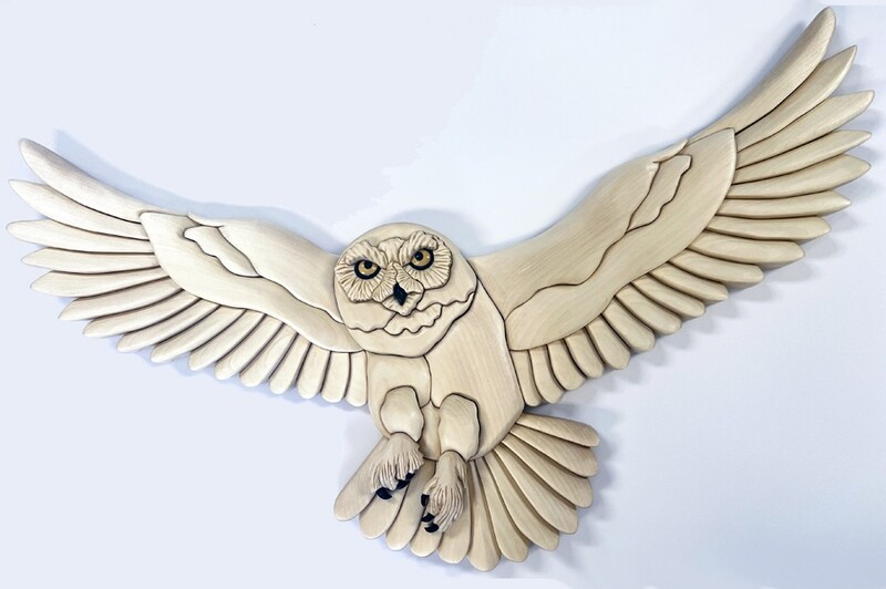 Flying Snowy Owl