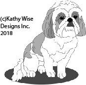 Sitting Shih Tzu
