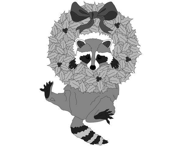 Raccoon Wreath