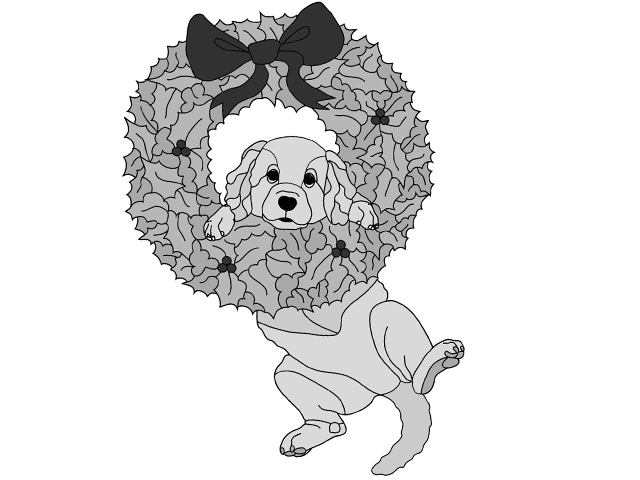 Puppy Wreath