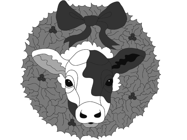 Cow Wreath