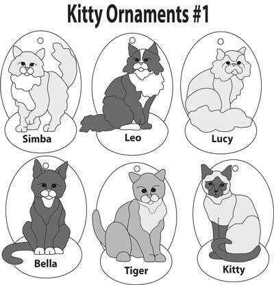 Kitty Ornaments