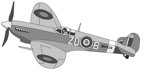 Spitfire airplane
