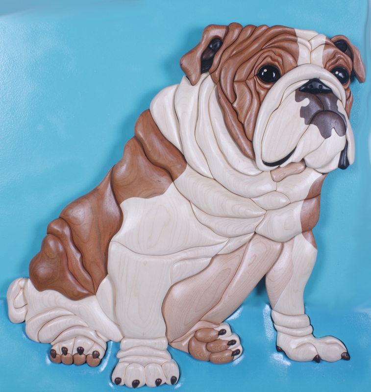 Bulldog Sitting LIfesize
