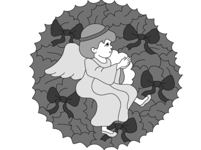 Angel wreath