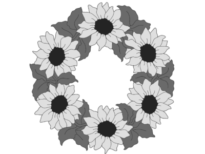 Sunflower Wreath