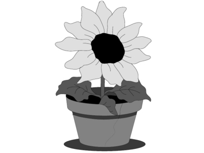 Sunflower Pot