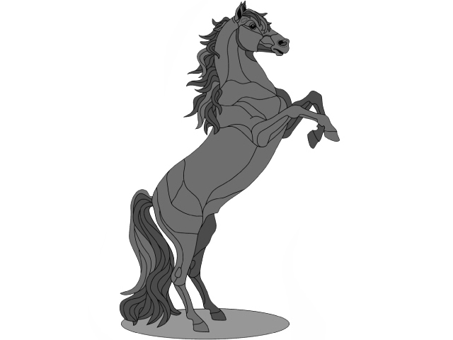 Rearing Stallion