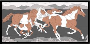 Wild Horses 50     50 x 24