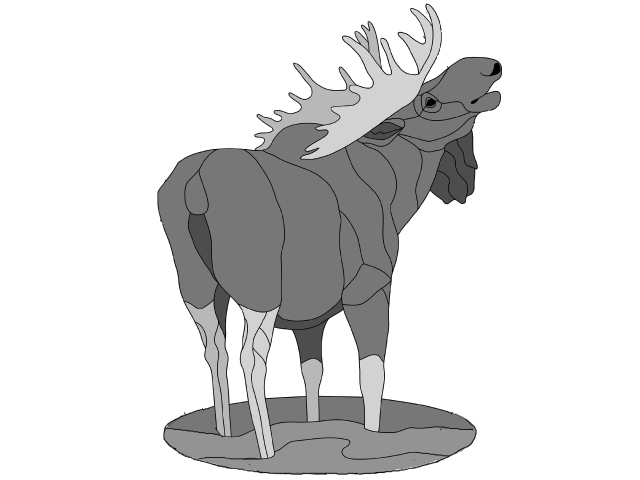 Moose Standing Oversized