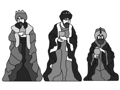 Three Wise Men Nativity Figures