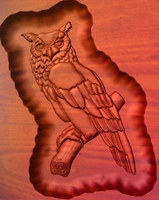 Style C Recessed Great Horned Owl